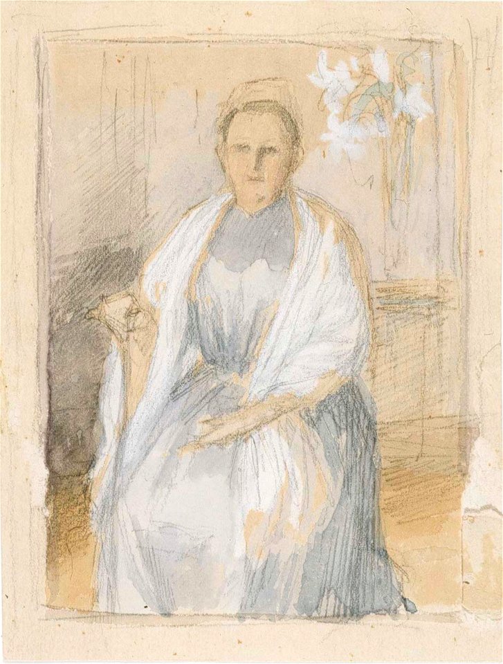 Albert Edelfelt - Portrait of Mrs. Anna Sinebrychoff, Sketch - A V 4497 - Finnish National Gallery