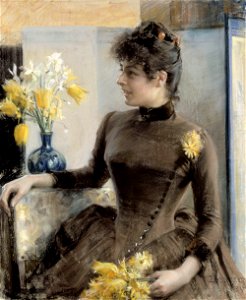 Albert Edelfelt - Parisienne - A II 1707 - Finnish National Gallery. Free illustration for personal and commercial use.