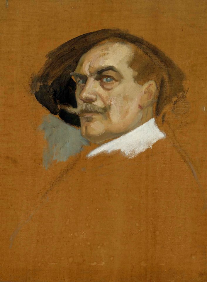 Albert Edelfelt - Self-Portrait in a Dress of the 17th Century, study - A IV 3658 - Finnish National Gallery