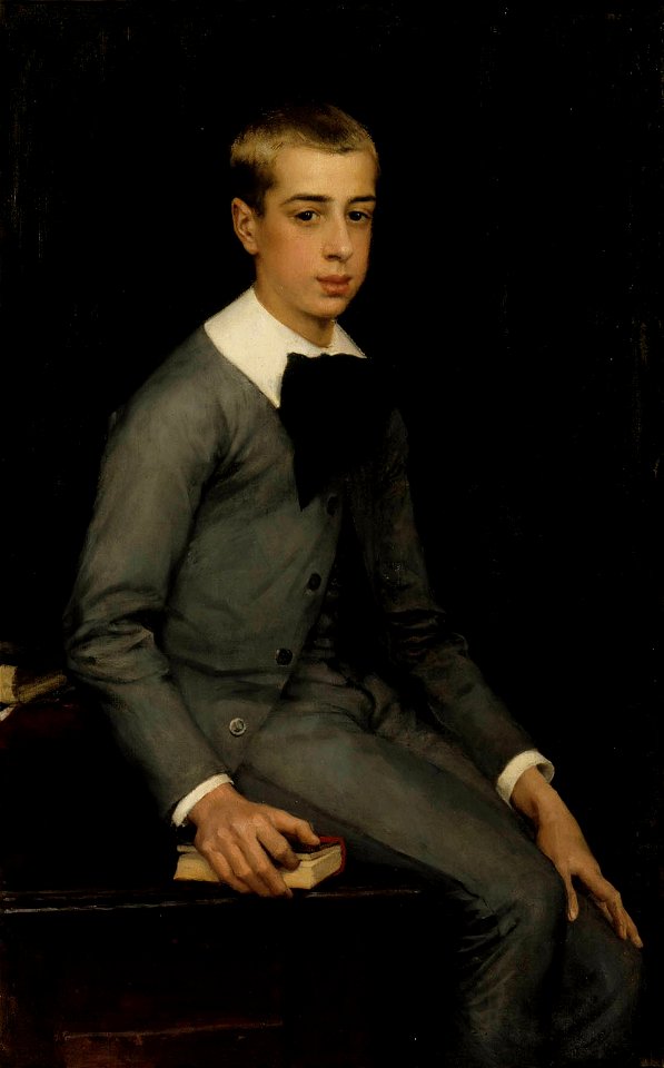 Albert Edelfelt - Portrait of Lieutenant Alexandre Weissgerber de Stragéwicz as a Child - A III 1850 - Finnish National Gallery