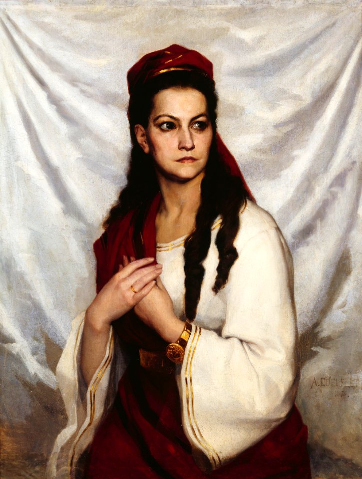 Albert Edelfelt - Portrait of actress Hedvig Raa-Winterhjelm