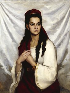 Albert Edelfelt - Portrait of actress Hedvig Raa-Winterhjelm