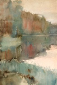 Albert Edelfelt - Seashore at Haikko in Autumn , Landscape. Autumn - A III 2022-73 - Finnish National Gallery