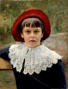 Albert Edelfelt - Portrait of the Artist's Sister Berta Edelfelt - A III 1953 - Finnish National Gallery