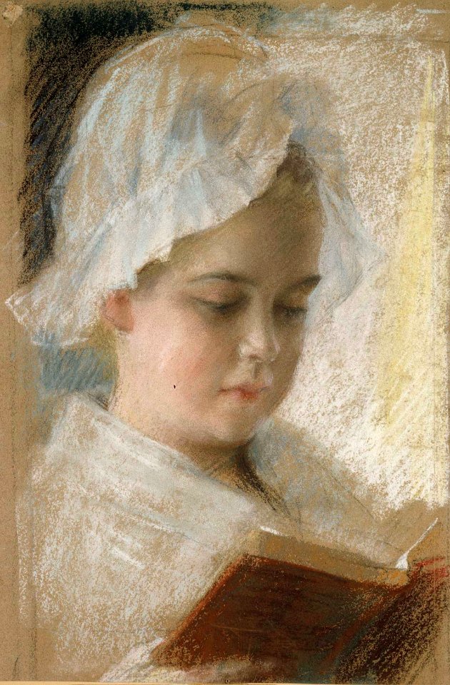 Albert Edelfelt - Portrait of Berta Edelfelt, study - A III 2006 - Finnish National Gallery