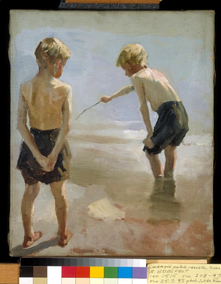 Albert Edelfelt - Study for ´Boys Playing on the Shore - A II 1515 - Nationalmuseum
