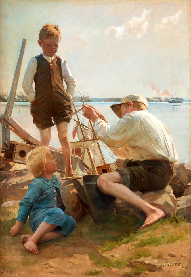 Albert Edelfelt - Shipbuilders