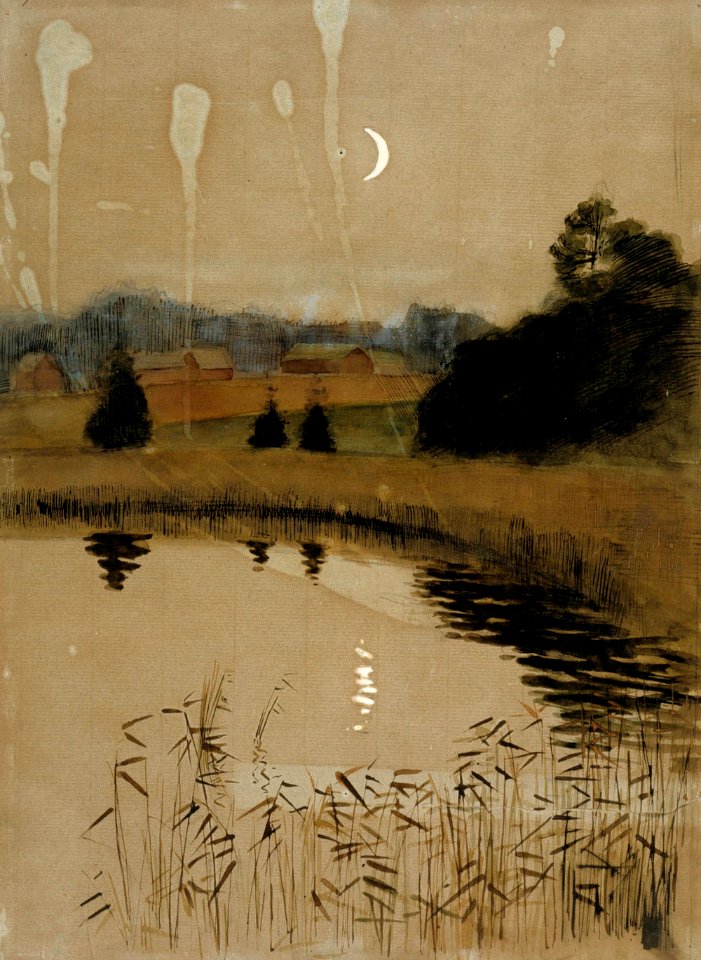 Albert Edelfelt - Syksyinen kuutamomaisema - A III 2017 - Finnish National Gallery