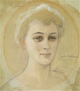 Albert Edelfelt - Portrait Study of Baroness Naomi (Emi) de la Chapelle - A IV 3044 - Finnish National Gallery