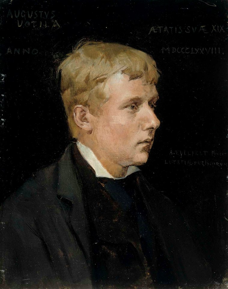 Albert Edelfelt - The Artist Aukusti Uotila, Study for the Duke Karl Insulting the Corpse of Klaus Fleming - A I 580 - Finnish National Gallery