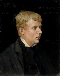 Albert Edelfelt - The Artist Aukusti Uotila, Study for the Duke Karl Insulting the Corpse of Klaus Fleming - A I 580 - Finnish National Gallery