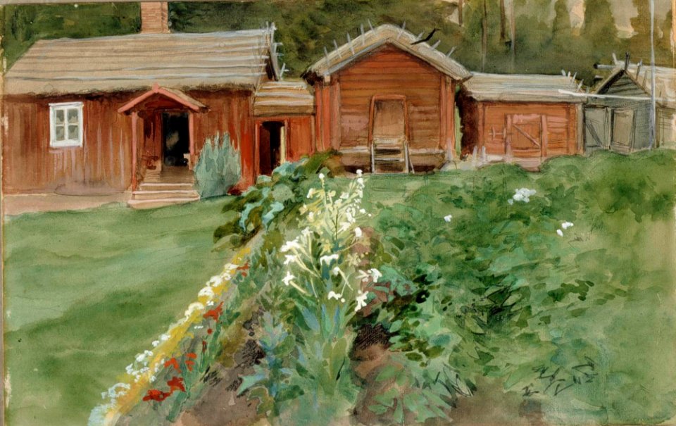 Albert Edelfelt - Ukko Karlssonin tupa Haikossa - A II 1505 - Finnish National Gallery