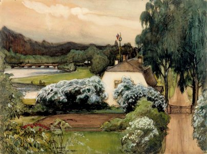 Albert Edelfelt - The Foreman’s House at the Saari Manor - A II 1504 - Finnish National Gallery