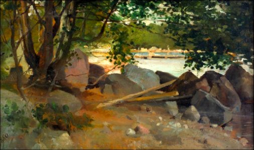 Albert Edelfetl-Strandstenar på Haiko