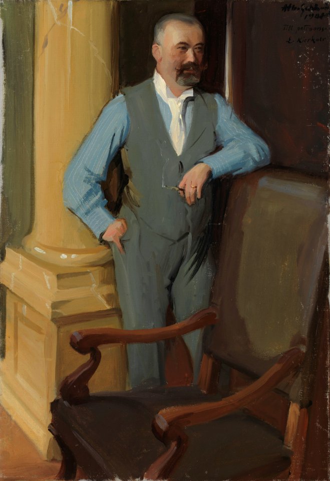 Albert Gebhard - Ruukinpatruuna A.N-son Keirkner, muotokuvaharjoitelma - A III 2660 - Finnish National Gallery