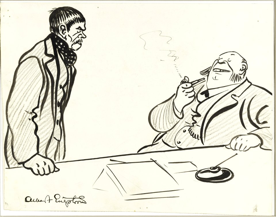Albert Engström Master to His New Labourer Thielska 95 E25