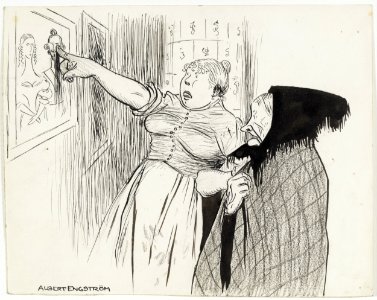 Albert Engström Old Lena from Knifvatorp Thielska 95 E42