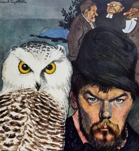 Albert Engström självporträtt Strix 1907