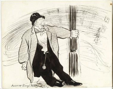 Albert Engström The Not So Sober Nocturnal Wanderer Thielska S95 E58