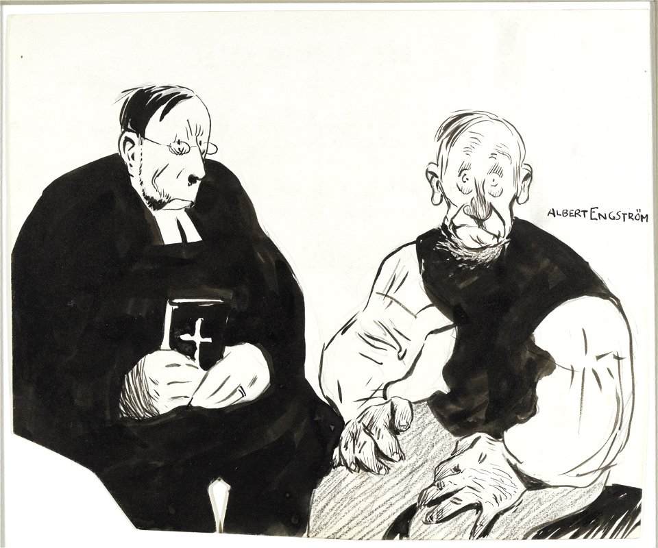 Albert Engström Vicar And I think Thielska 95 E48