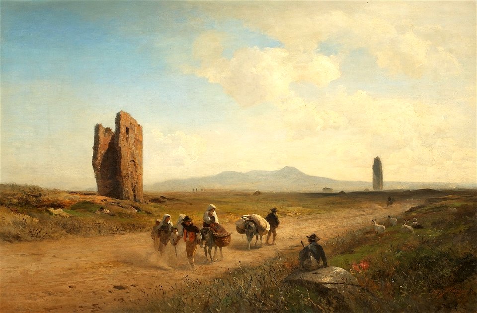Albert Flamm Römische Campagnalandschaft