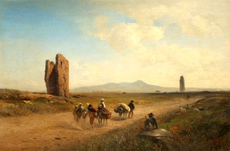 Albert Flamm Römische Campagnalandschaft