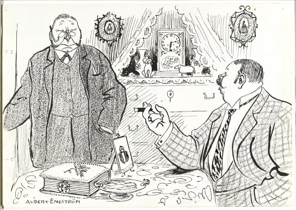 Albert Engström Travelling Salesman on a Visit Thielska 95 E33