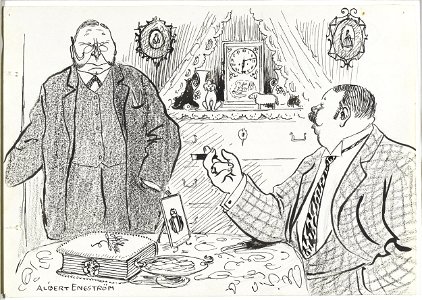 Albert Engström Travelling Salesman on a Visit Thielska 95 E33