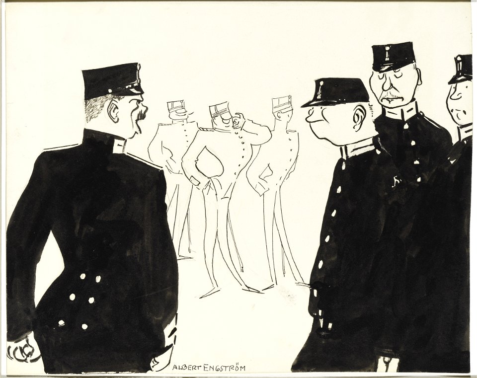 Albert Engström The Sergeant Thielska 95 E5