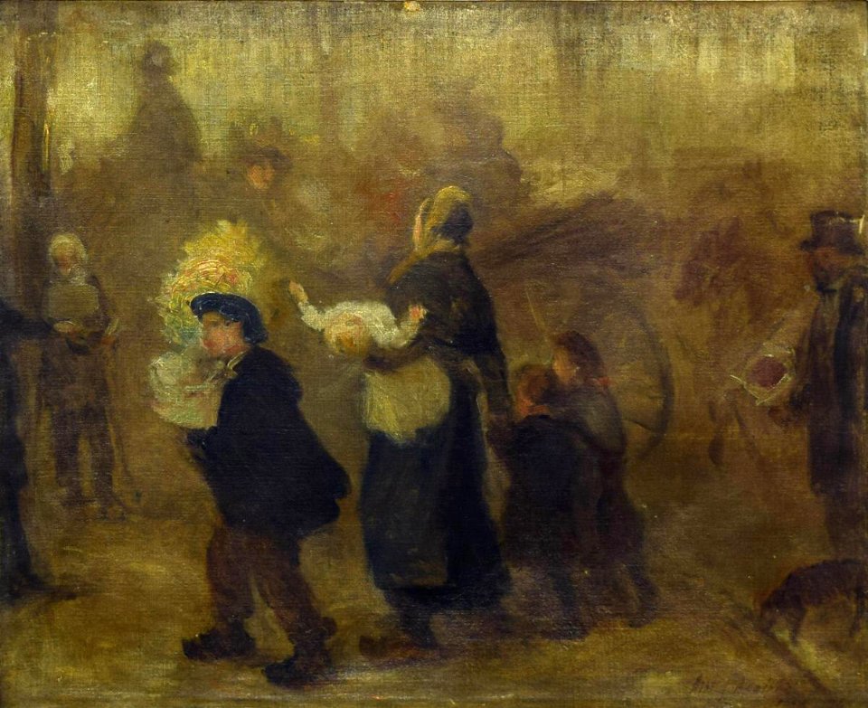 Albert Jean Adolphe - Group Scene - 1958.499.1 - Reading Public Museum