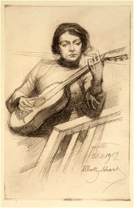 Albert Gebhard - Guitarist - A-2002-241 - Finnish National Gallery