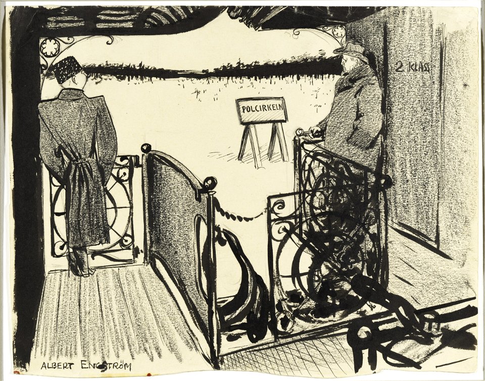 Albert Engström On the Way to Kiruna Thielska 95 E13