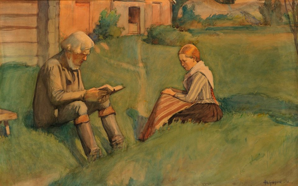 Albert Gebhard - Sunnuntairauha - A III 2068 - Finnish National Gallery
