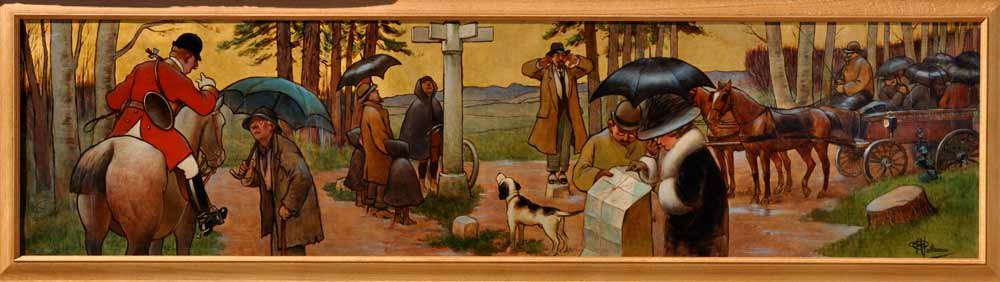 Albert Guillaume - Décor pour la salle à manger de l’hôtel du Grand-Cerf à Senlis, 1911 (6)