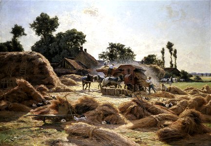 Albert Garbriel Rigolot - The Threshing Machine
