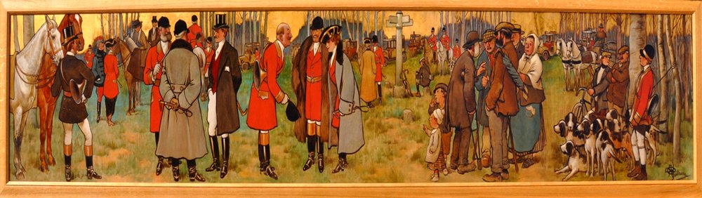 Albert Guillaume - Décor pour la salle à manger de l’hôtel du Grand-Cerf à Senlis, 1911 (1)