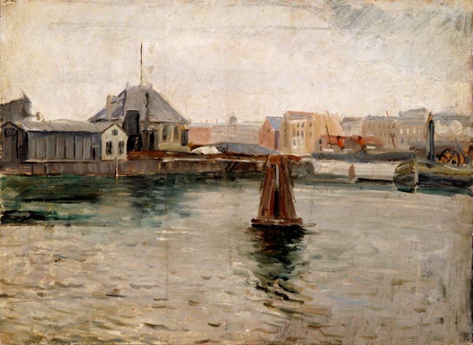 Albert Gottschalk - Näköala Havnegadelta - A IV 2865 - Finnish National Gallery