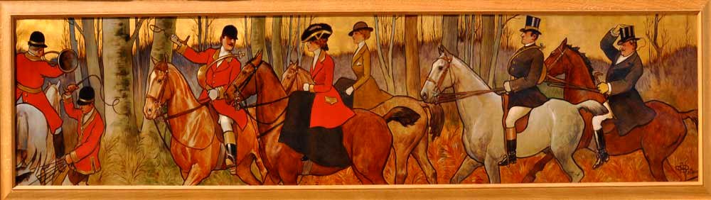 Albert Guillaume - Décor pour la salle à manger de l’hôtel du Grand-Cerf à Senlis, 1911 (4)