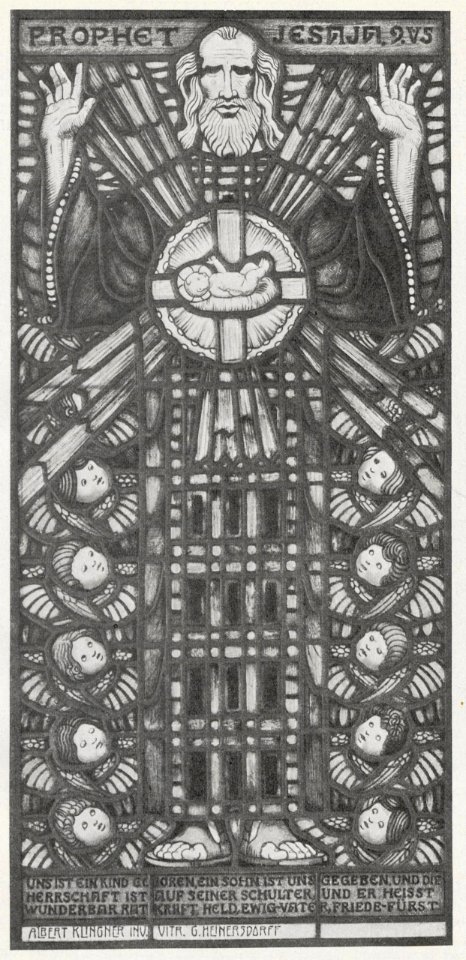 Albert Klingner - Prophet Jesaja. Kirchenfenster