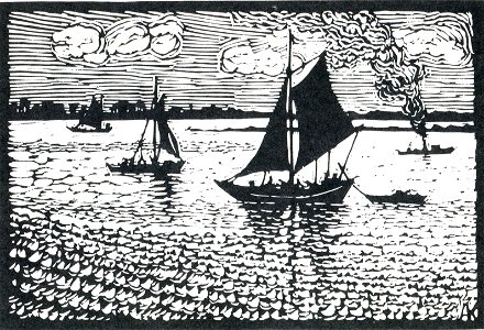 Albert König Auf der Elbe II