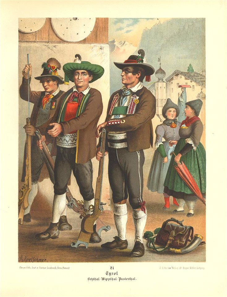 Albert Kretschmer - 081 - Tyrol, Ötztal, Wipptal, Pustertal