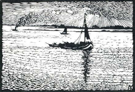 Albert König Auf der Elbe I