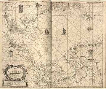 Atlas maritimus or, the sea-atlas - being a book of maratime (sic) charts describing the coasts, capes, headlands, sands, shoals, rocks and dangers, the bays, roads, harbours, rivers, and ports in LOC 2010592349-11