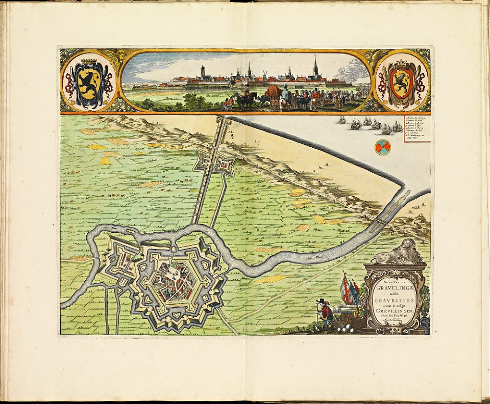 Atlas de Wit 1698-pl094-Grevelingen (Gravelines)-KB PPN 145205088