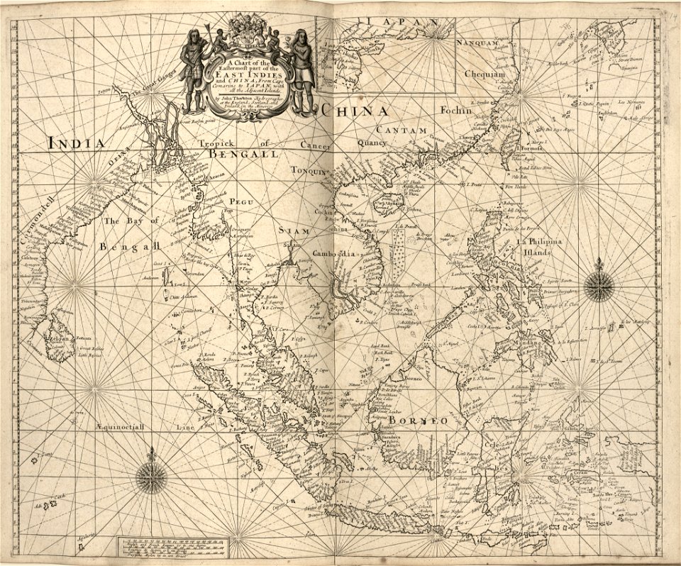 Atlas maritimus or, the sea-atlas - being a book of maratime (sic) charts describing the coasts, capes, headlands, sands, shoals, rocks and dangers, the bays, roads, harbours, rivers, and ports in LOC 2010592349-21