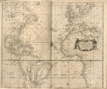 Atlas maritimus or, the sea-atlas - being a book of maratime (sic) charts describing the coasts, capes, headlands, sands, shoals, rocks and dangers, the bays, roads, harbours, rivers, and ports in LOC 2010592349-23. Free illustration for personal and commercial use.