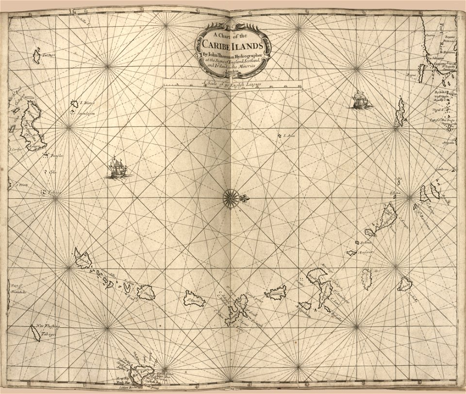 Atlas maritimus or, the sea-atlas - being a book of maratime (sic) charts describing the coasts, capes, headlands, sands, shoals, rocks and dangers, the bays, roads, harbours, rivers, and ports in LOC 2010592349-29
