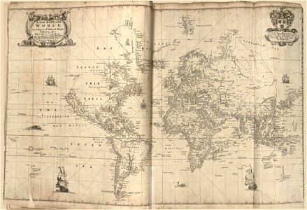 Atlas maritimus or, the sea-atlas - being a book of maratime (sic) charts describing the coasts, capes, headlands, sands, shoals, rocks and dangers, the bays, roads, harbours, rivers, and ports in LOC 2010592349-8. Free illustration for personal and commercial use.