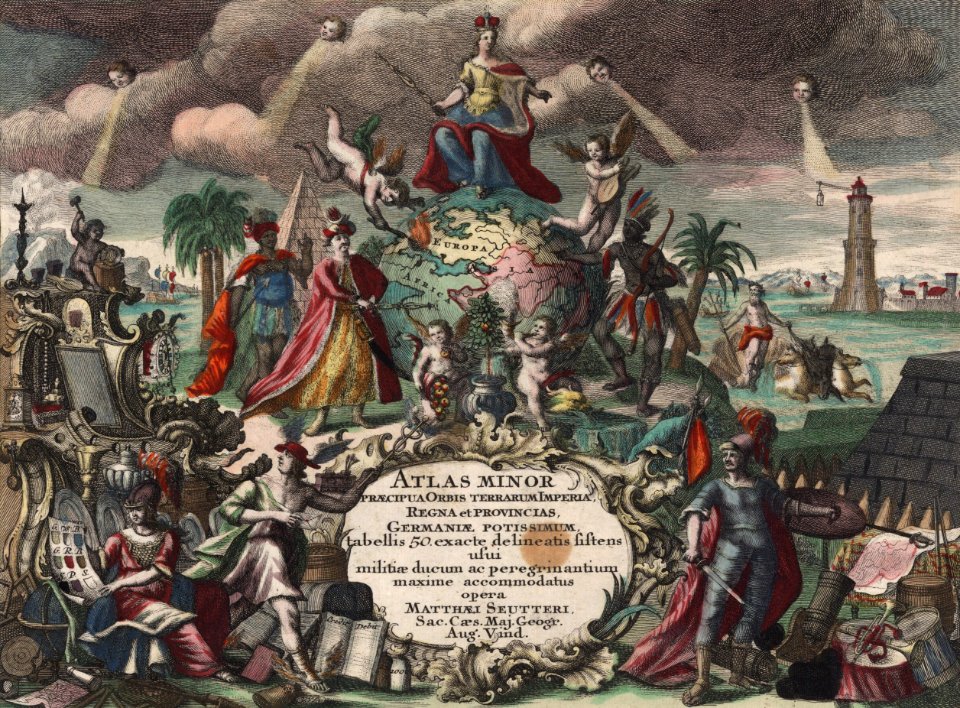 Atlas minor praecipua orbis terrarum imperia, Regna et Provincias (title page)