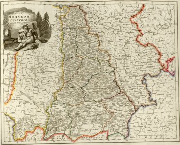 Atlas of Russian Empire (1800). Minsk governorate